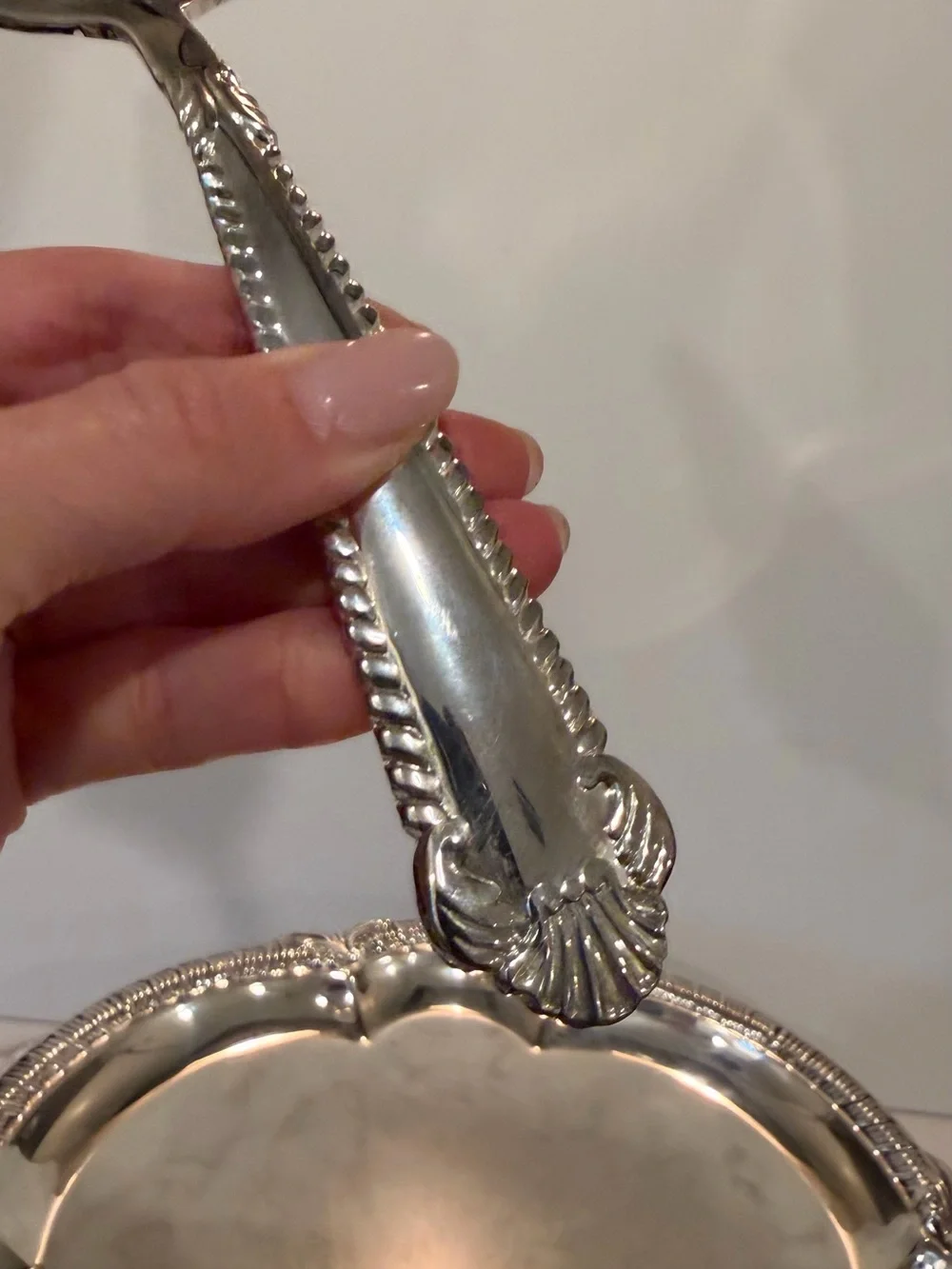 Vintage Silver Plated Pedestal Cake Stand w/ Server by Royal Gallery of Silver